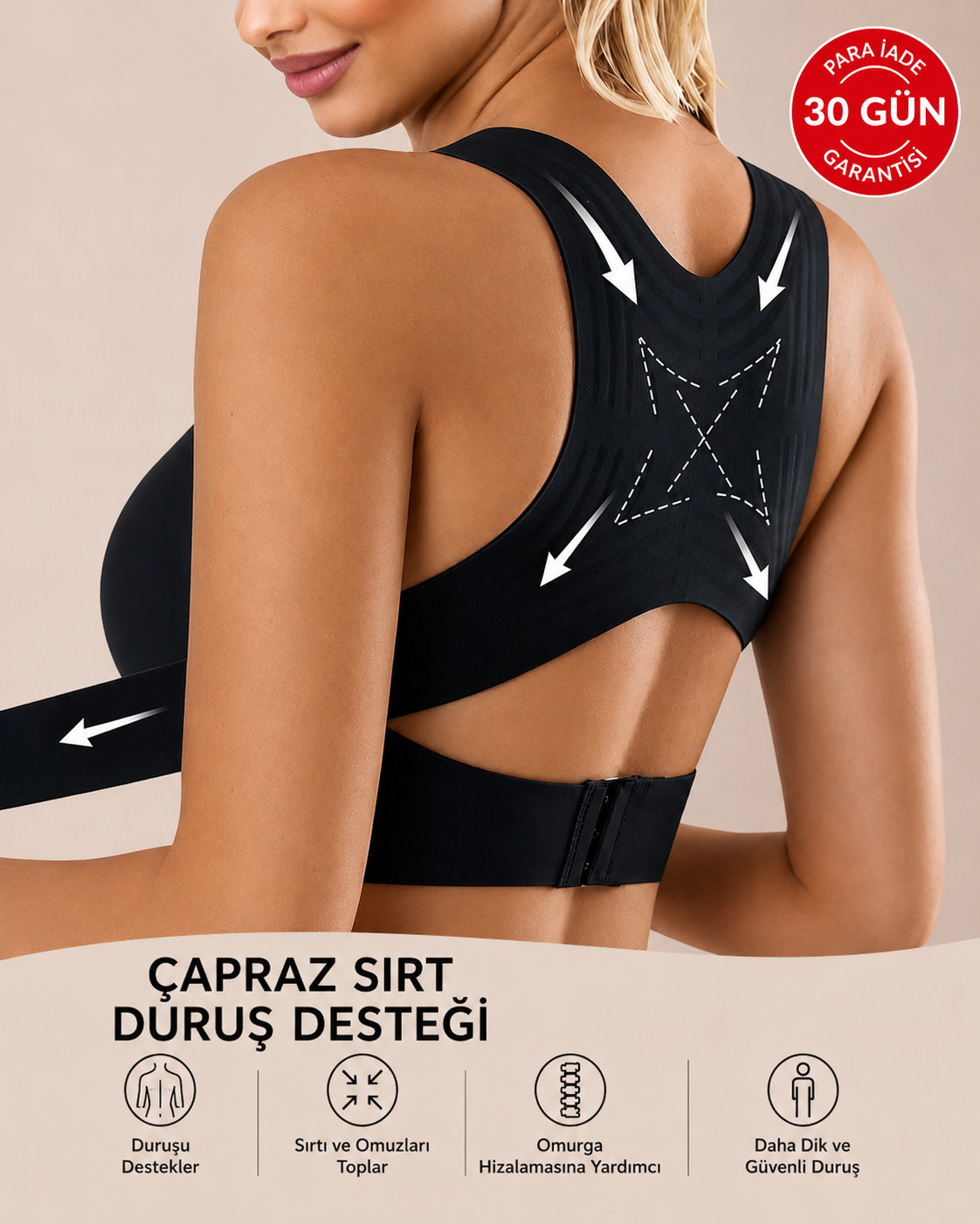 VELYNÉ™ Sculpt Bra | Toparlayıcı ve Dik Duruş Destekleyici Sütyen